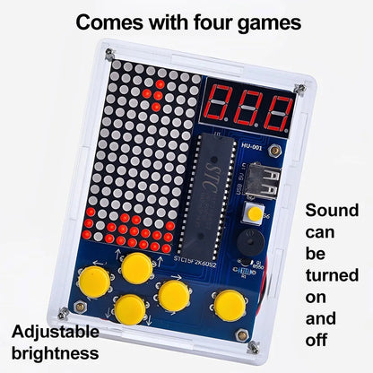 DIY Game Console Hand held Kit 5 Retro Classic Games STEM Soldering Practice - Image 5