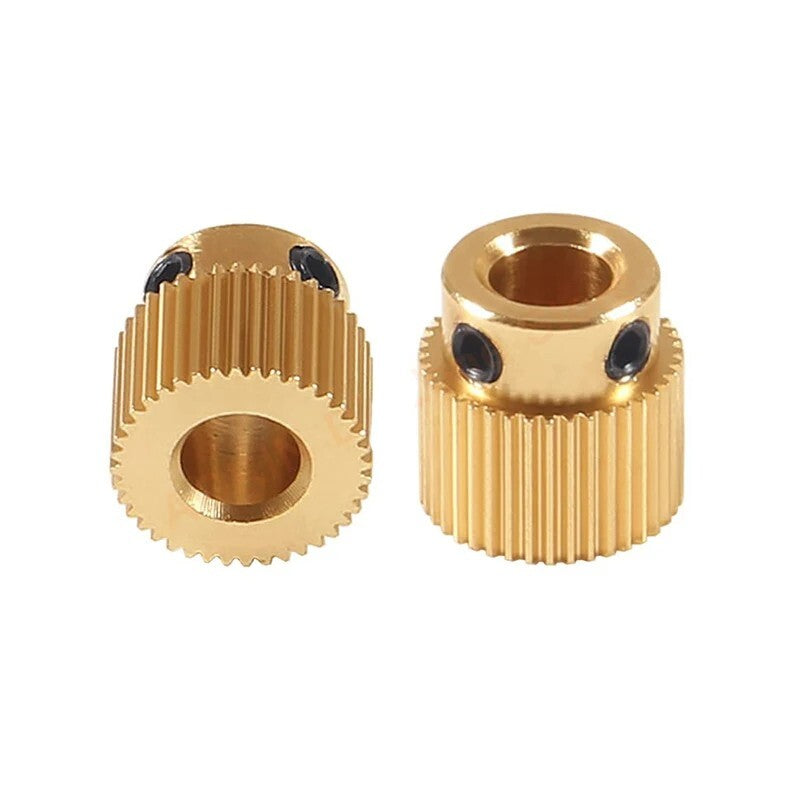 8pcs 3D Printer Accessory Extrusion Wheel Brass Drive Gear 40 Teeth Extruder - Dukes Supplies
