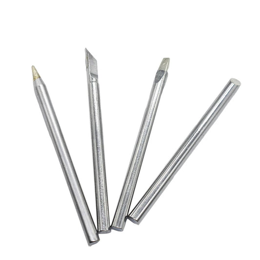4pcs 60W Soldering Iron Tips Lead-Free Copper Solder Heads Welding Tool 4.5mm - Dukes Supplies