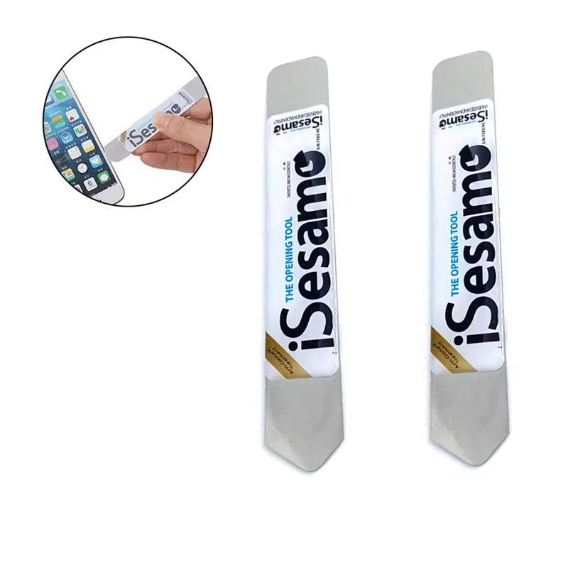 Stainless Steel Metal Flat Curved Spudger 0.1mm Ultra Thin Pry Opening Tool - Dukes Supplies