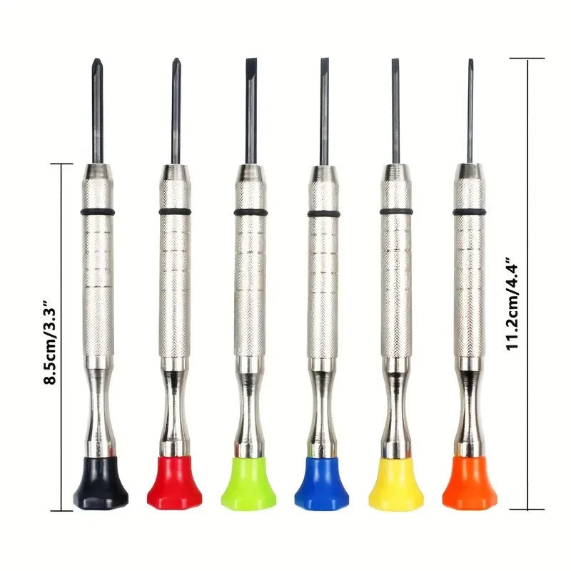6pc Precision Screwdriver Set Flat & Phillips Micro Repair Kit Glasses Phone - Image 15