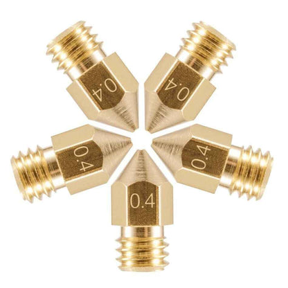 3D Printer Nozzle MK8 Brass Extruder 0.2mm - 1.0mm Creality Ender CR-10 makerbot - Dukes Supplies
