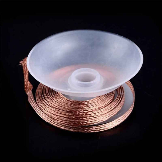 Desolder Desoldering Braid Wick Wire Mop Solder Sucker Fluxed Remover - Dukes Supplies