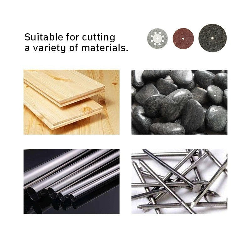 60pc Cutting Discs Wheel Saw Diamond Blades Set & Shanks For Rotary Tool Dremel - Image 4