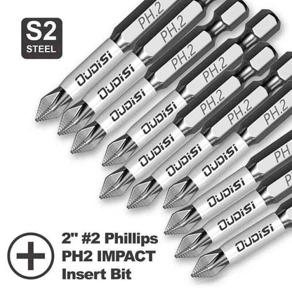 15pc PH2 Impact Screwdriver Bit Set 50mm Magnetic - Dukes Supplies