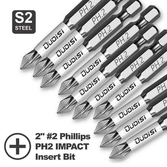15pc PH2 Impact Screwdriver Bit Set 50mm Magnetic - Dukes Supplies