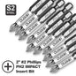 15pc PH2 Impact Screwdriver Bit Set 50mm Magnetic - Dukes Supplies