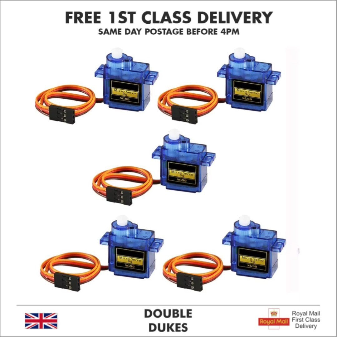 Micro Servo Motor SG90 for RC Plane Boat Car Robot Arm Arduino UK - Dukes Supplies