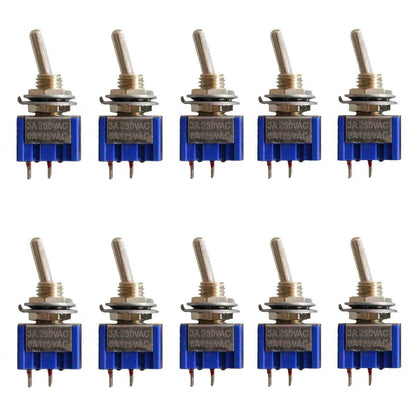 High Quality 2 Pin SPST ON OFF 2 Position Mini Toggle Switch Switches MTS101 - Dukes Supplies