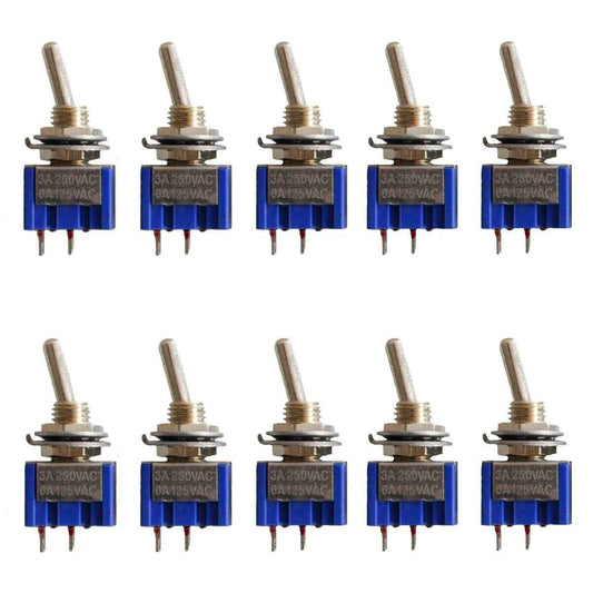 High Quality 2 Pin SPST ON OFF 2 Position Mini Toggle Switch Switches MTS101 - Dukes Supplies