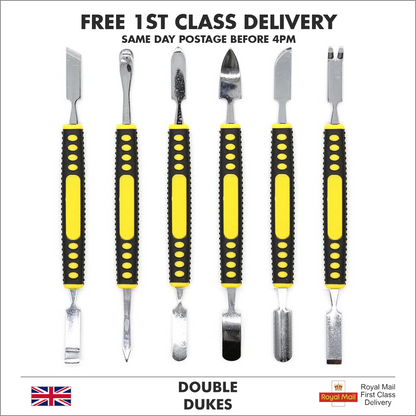 6 in 1 Repair Opening Metal Spudger Pry Tool Disassemble Set for iPhone, Macbook - Dukes Supplies