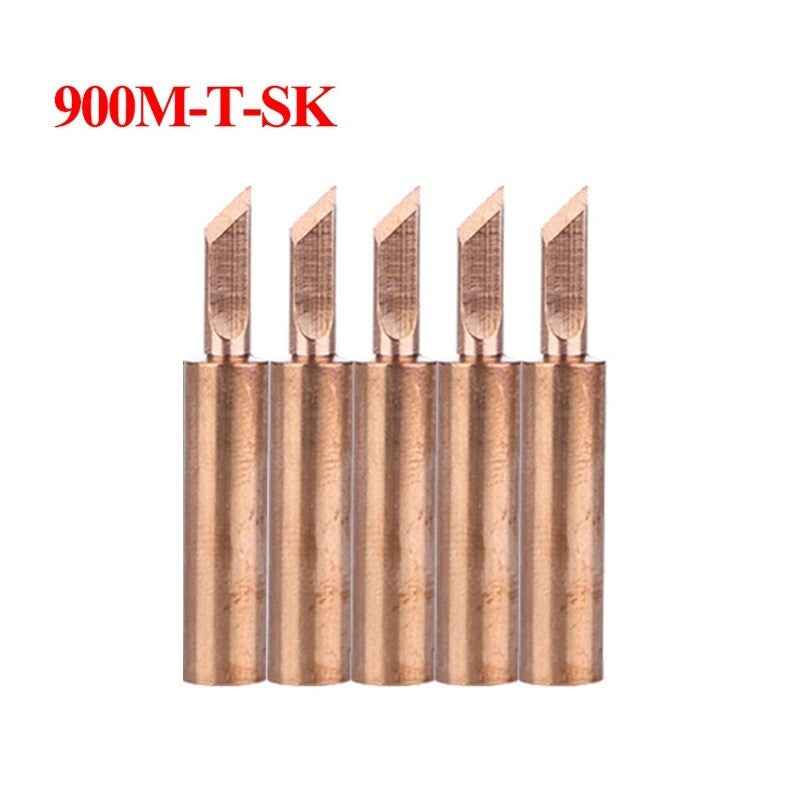 5pc/Set 900M-T-SK Soldering Iron Tip Pure Copper Iron Head Solder Tool Tips - Dukes Supplies
