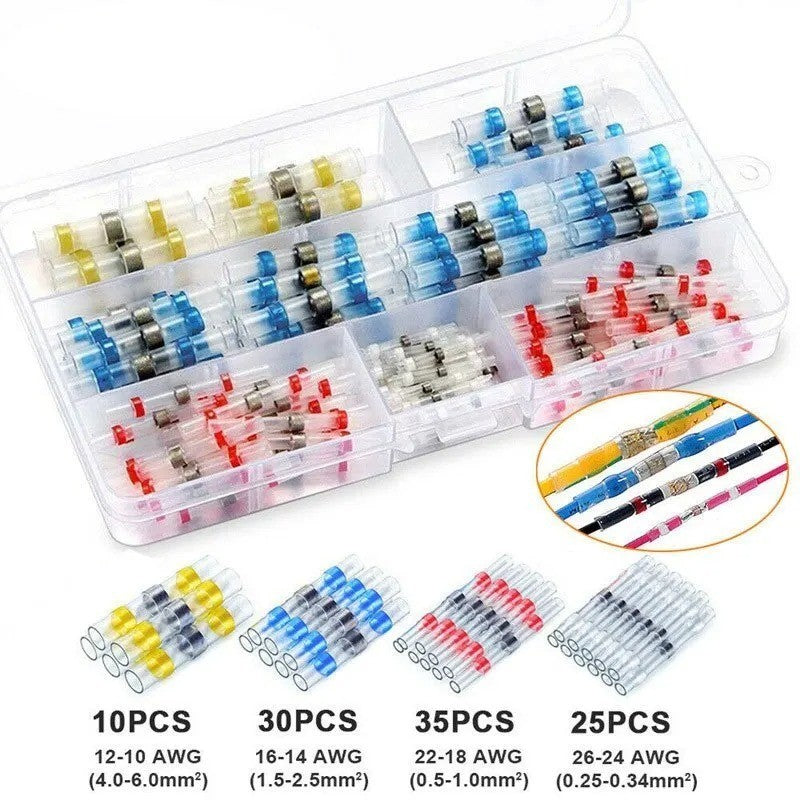 100pc Waterproof Wire Connectors Heat Shrink Solder Seal Sleeve Butt Terminals - Image 5