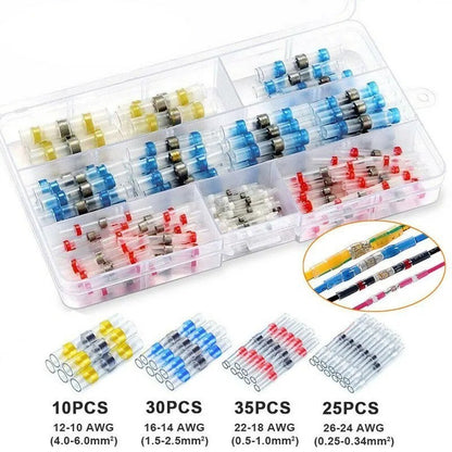 100pc Waterproof Wire Connectors Heat Shrink Solder Seal Sleeve Butt Terminals - Image 5