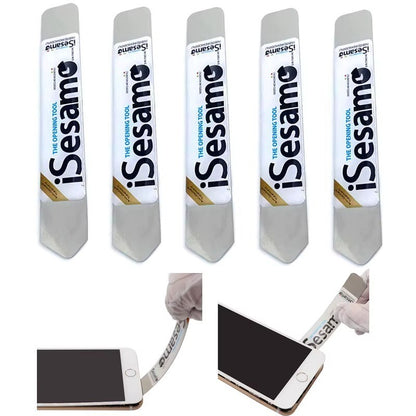 Stainless Steel Metal Flat Curved Spudger 0.1mm Ultra Thin Pry Opening Tool - Dukes Supplies