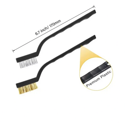 Wire Brush Set Steel Brass Cleaning Polishing Metal Rust Paint Remover - Image 12