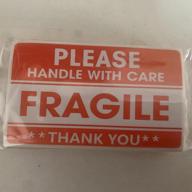 Fragile Please Handle With Care - Sticky Labels / Stickers - Self Adhesive - Dukes Supplies