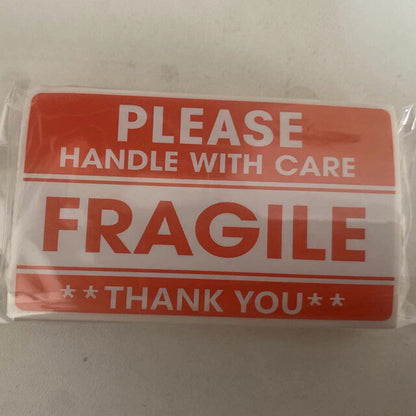 Fragile Please Handle With Care - Sticky Labels / Stickers - Self Adhesive - Dukes Supplies