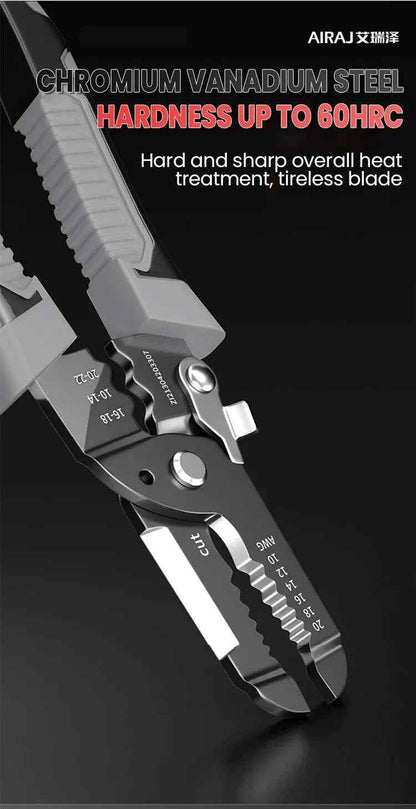 Cable Strip Crimping & Cutter Tool - Terminals Crimp Electrical Crimper Plier - Dukes Supplies