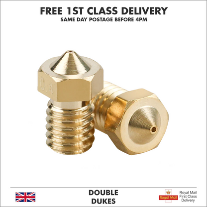 3D Printer Nozzle Brass Extruder V6 for E3DV6 Anycubic i3 Mega S X Chiron Kobra - Dukes Supplies