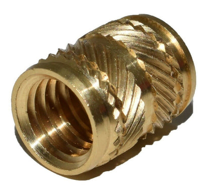 M3 THREADED BRASS KNURLED INSERT NUT HEAT MOLDING NUTSERT - Dukes Supplies