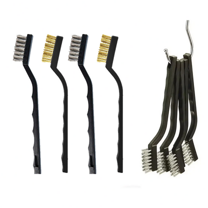 Wire Brush Set Steel Brass Cleaning Polishing Metal Rust Paint Remover - Image 16