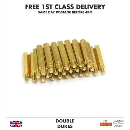 M3 10mm Hex Brass Standoff Spacer Screw Pillar PCB PC Motherboard Raspberry Pi - Dukes Supplies