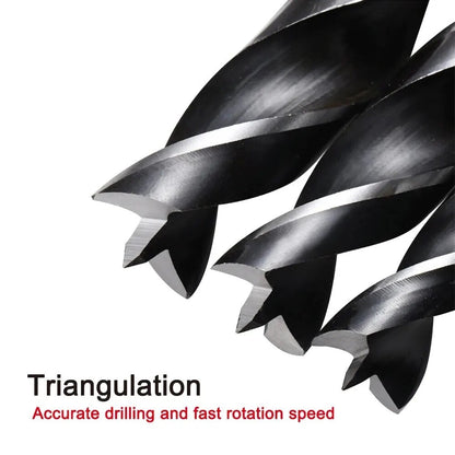 8pc HSS Twist Drill Bit Set Spur Brad Point Round Shank Wood Drill Woodworking - Dukes Supplies