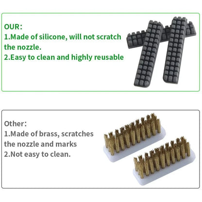 6Pcs Wiper Nozzle Silicone Brush for Bambu Lab A1/A1 Mini Printer Parts - Image 9