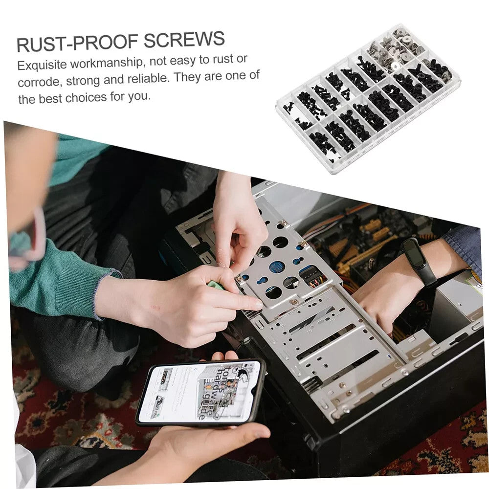 500pc Laptop Computer Screw Kit M2 M2.5 M3 Flat Head Phillips Screw - Image 4