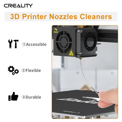 Creality 3D Printer MK8 Extruder Nozzle Kit with Nozzle Cleaners & Wrench Tool - Dukes Supplies