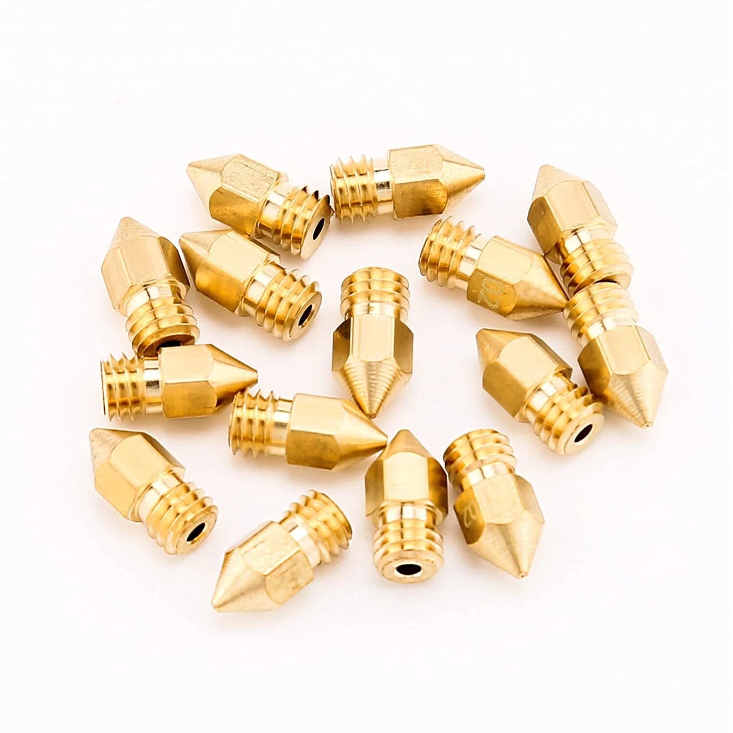 8pc 0.4mm 3D Printer MK8 Extruder Nozzle Creality Ender 3 / V2 / CR10s / SE-6 - Dukes Supplies