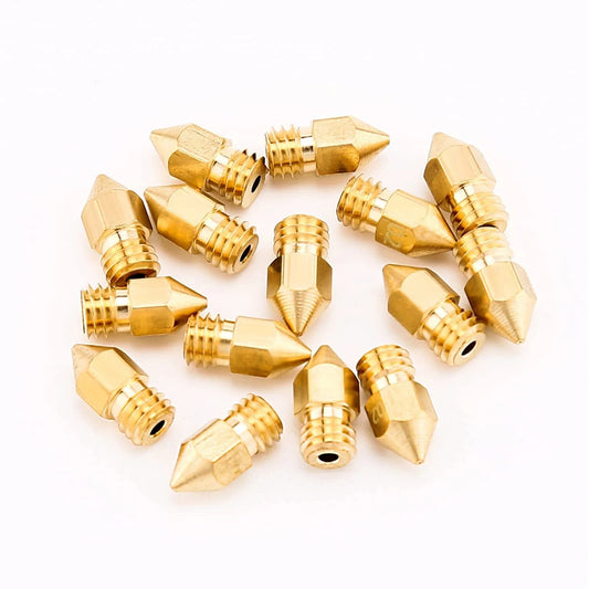 8pc 0.4mm 3D Printer MK8 Extruder Nozzle Creality Ender 3 / V2 / CR10s / SE-6 - Dukes Supplies