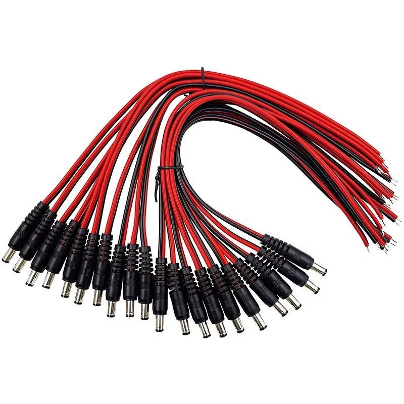 Male & Female DC 12V Power Socket Jack-Plug Connector Cable Electronic Soldering - Dukes Supplies