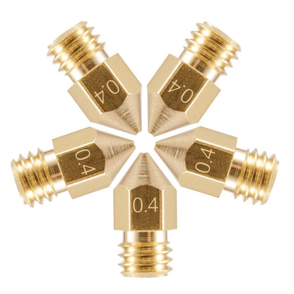 8pc 0.4mm 3D Printer MK8 Extruder Nozzle Creality Ender 3 / V2 / CR10s / SE-6 - Dukes Supplies