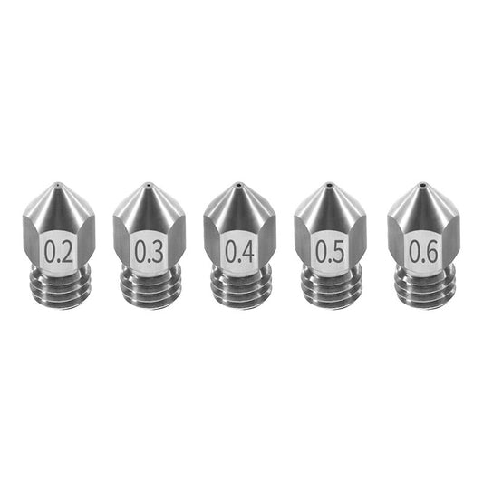 3D Printer Nozzle MK8 Stainless Steel Extruder - Creality Ender CR-10 Makerbot - Dukes Supplies