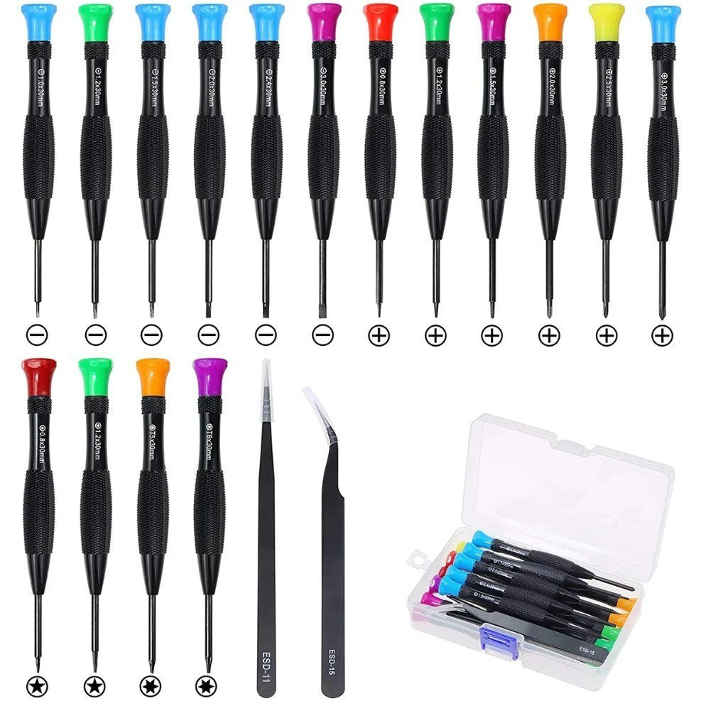 18pc Magnetic Precision Screwdriver Set Watch Phone Glasses Repair Tool Kit - Image 8