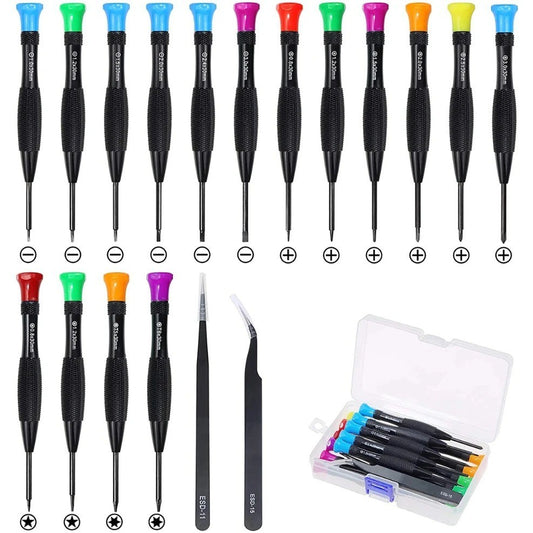 18pc Magnetic Precision Screwdriver Set Watch Phone Glasses Repair Tool Kit - Image 8