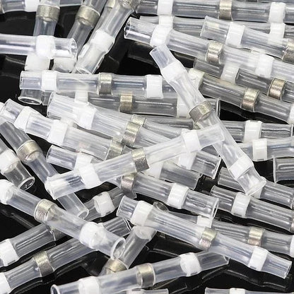 100pc Waterproof Wire Connectors Heat Shrink Solder Seal Sleeve Butt Terminals - Image 14