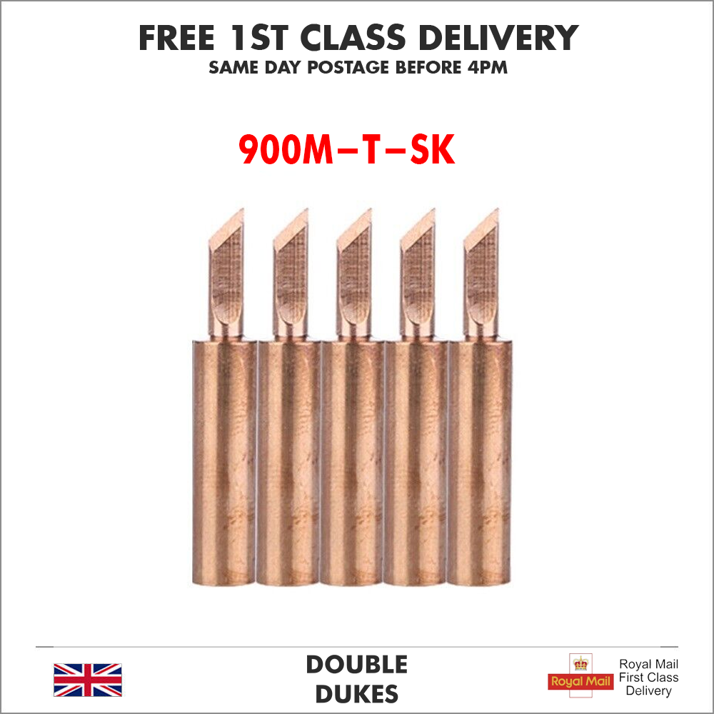 5pc/Set 900M-T-SK Soldering Iron Tip Pure Copper Iron Head Solder Tool Tips - Dukes Supplies