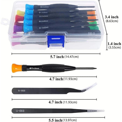 18pc Magnetic Precision Screwdriver Set Watch Phone Glasses Repair Tool Kit - Image 3