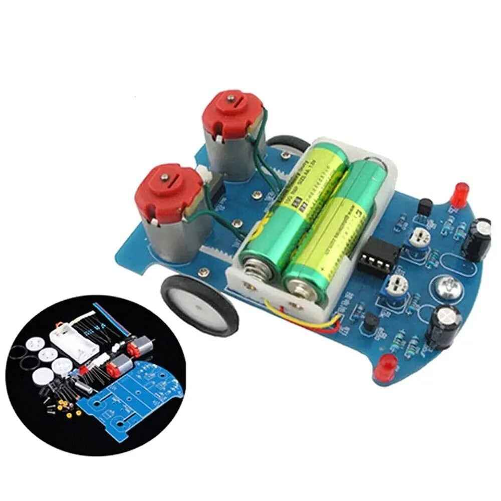 D2-5 DIY Electronics Soldering Teaching Kit Intelligent Tracking Line Car - Dukes Supplies