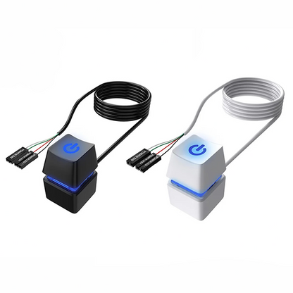 Computer Desktop Switch PC Motherboard External Start Power On/Off Button - Image 1