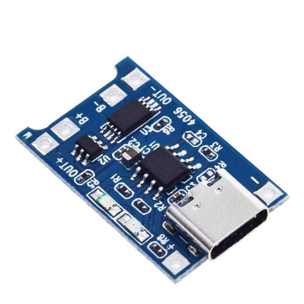 TP4056 18650 Lithium Battery Charger Type C Micro USB Module Charging Board 5V - Dukes Supplies