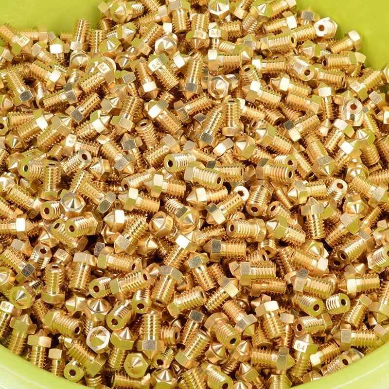 3D Printer Nozzle Brass Extruder V6 for E3DV6 Anycubic i3 Mega S X Chiron Kobra - Dukes Supplies