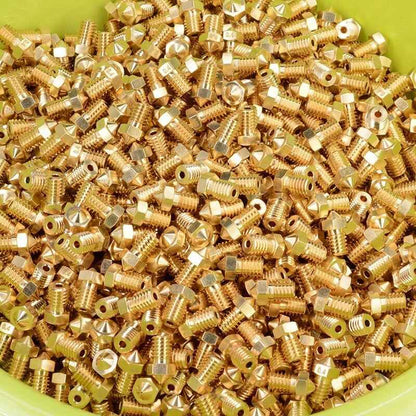 3D Printer Nozzle Brass Extruder V6 for E3DV6 Anycubic i3 Mega S X Chiron Kobra - Dukes Supplies