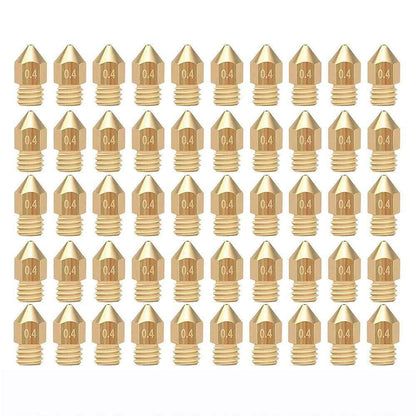 3D Printer Nozzle MK8 Brass Extruder 0.2mm - 1.0mm Creality Ender CR-10 makerbot - Dukes Supplies