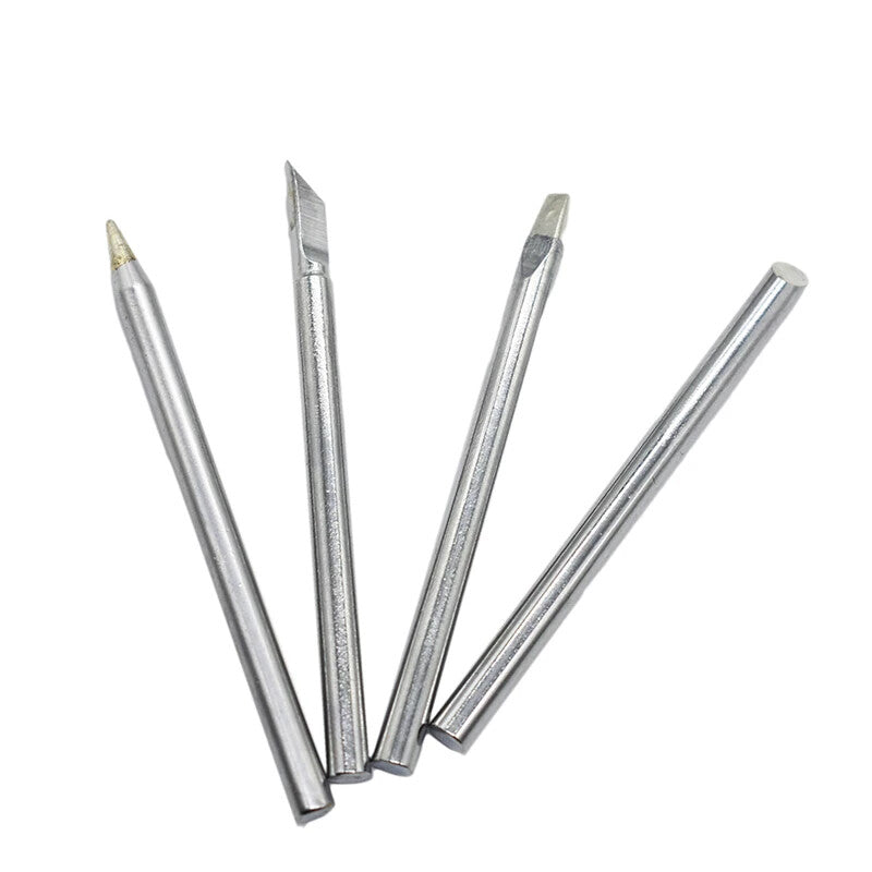 4pcs 40W Soldering Iron Tips Lead-Free Copper Solder Heads Welding Tool 4.5mm - Dukes Supplies
