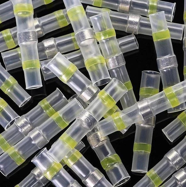 100pc Waterproof Wire Connectors Heat Shrink Solder Seal Sleeve Butt Terminals - Image 17