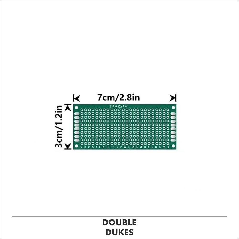 Double Sided Prototype Circuit Board FR4 PCB Universal Board Green Arduino PI UK - Dukes Supplies